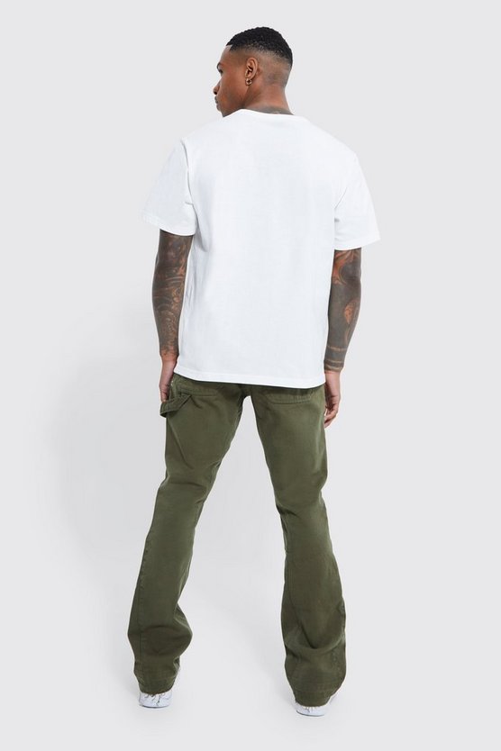 Slim-Fit Schlag-Hose