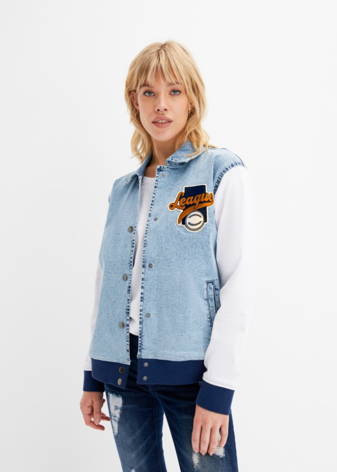 Jeans-Baseballjacke