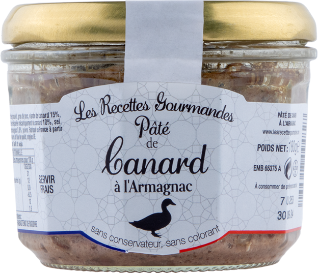 Recettes Gourmandes Entenpastete mit Armagnac verfeinert