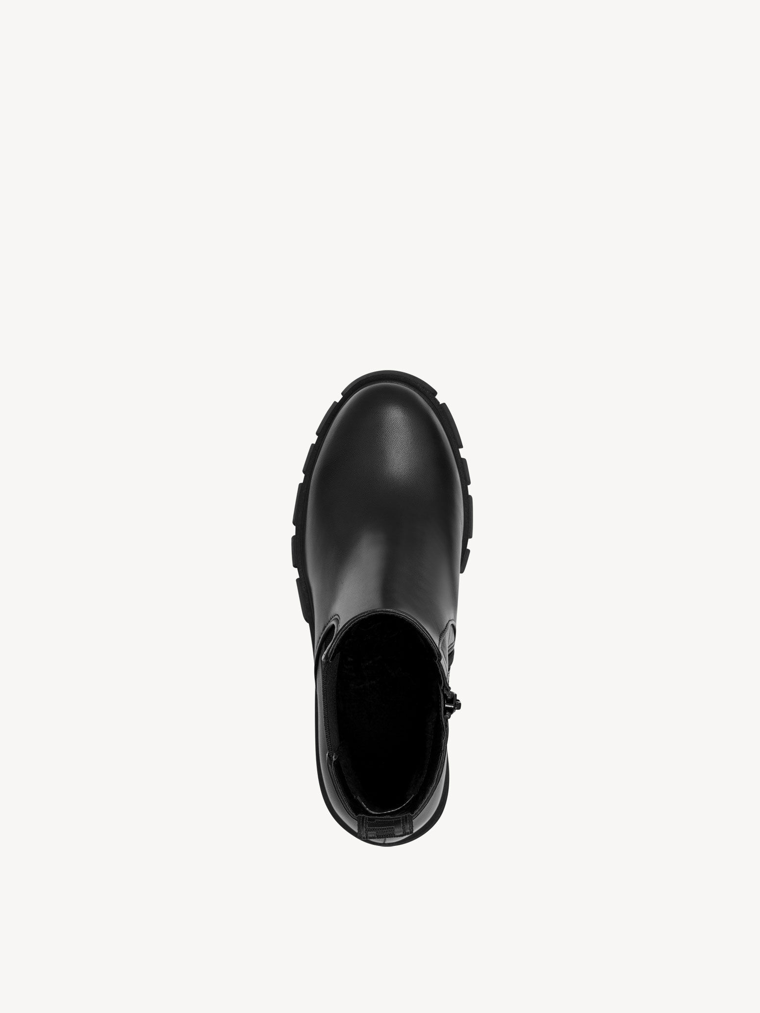 Bottine Chelsea en cuir - noir