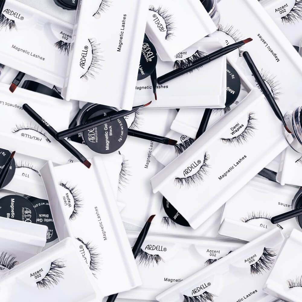 Ardell Gel Eyeliner Magnétique Noir 3gr et son pinceau biseauté Pot avec Pinceau Magnétique pour Faux Cils et maquillage