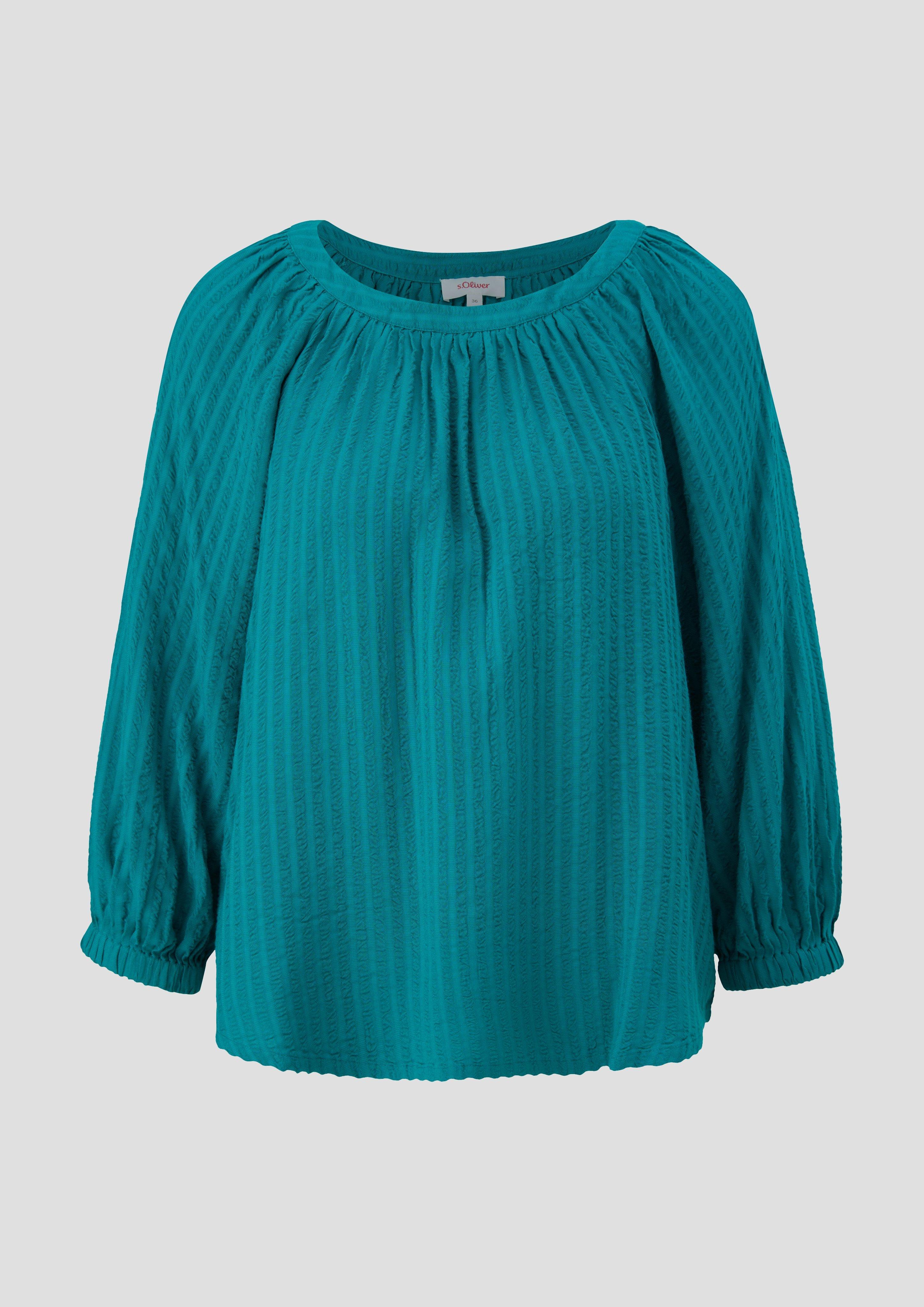 Fließende Bluse mit Streifenmuster  2141958-6680