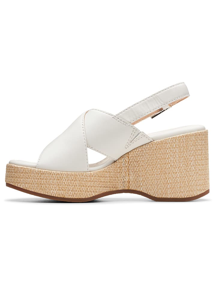 Clarks Leder-Keilsandaletten 