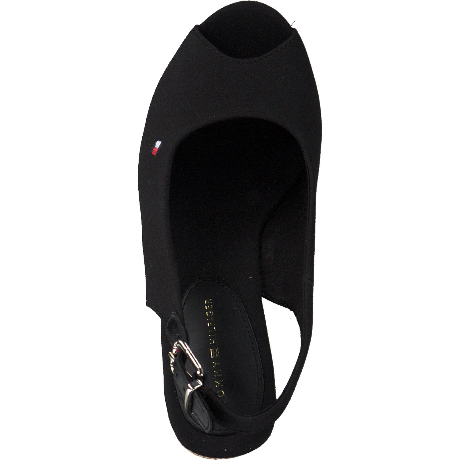 Tommy Hilfiger FW0FW04789, Keilsandaletten, Damen, Schwarz (Black)