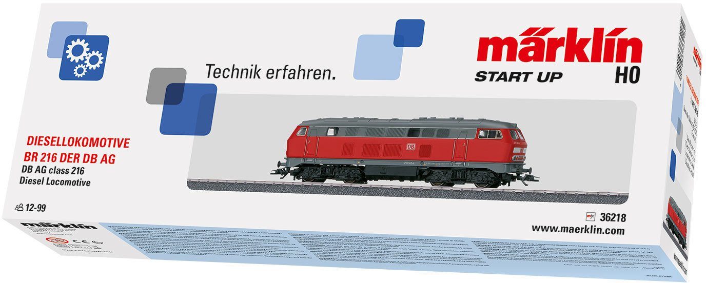 Märklin Diesellokomotive Märklin Start up - BR 216 DB AG, Wechselstrom, Spur H0