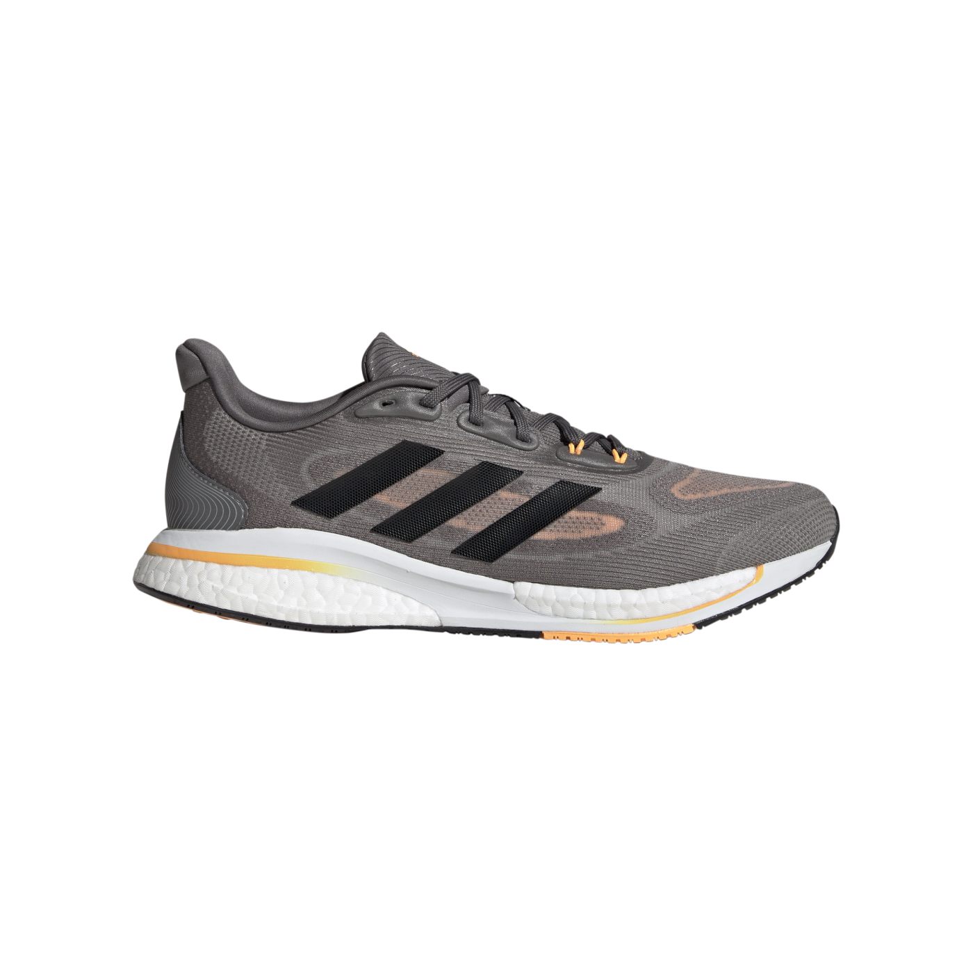 adidas Supernova+ Running Grau Schwarz Orange