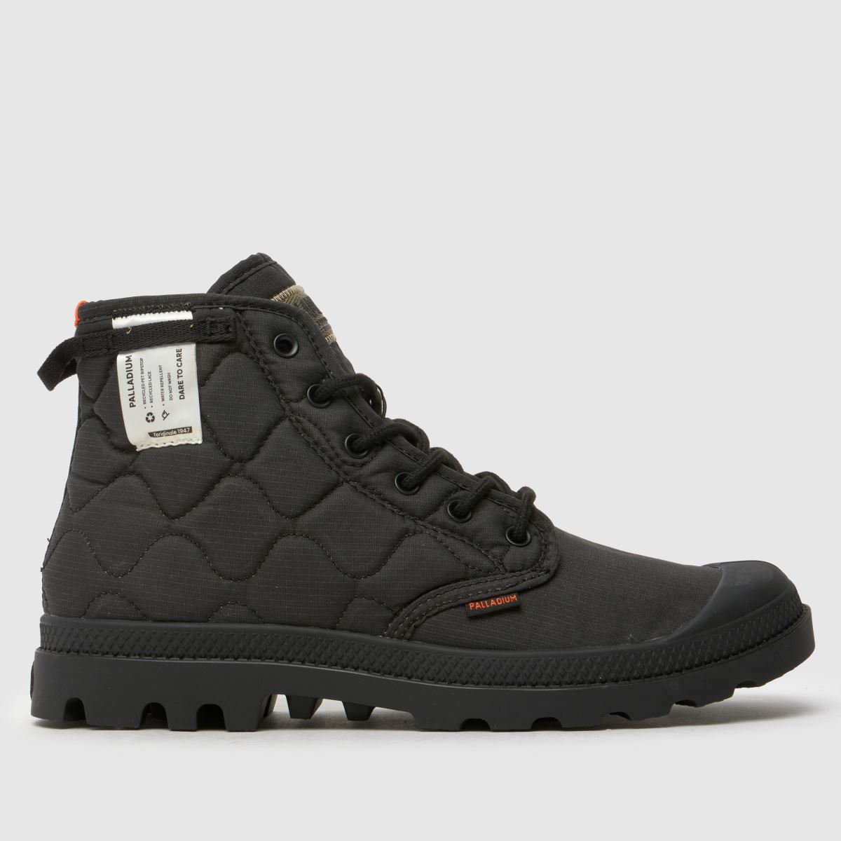 Palladium – Pampa – Svarta, omklädda sneakers