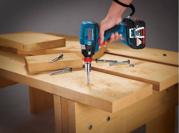 Bosch Blue 06019J0202 GDX 18V-210 C Cordless Impact Wrench 18V 5.0Ah Li-Ion in L-Boxx