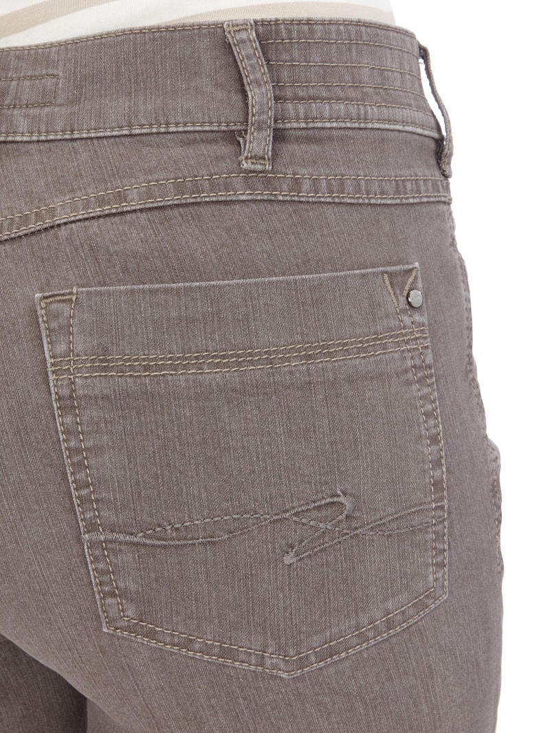 Rinsed Washed Comfort S Fit Jeans Modell CARLA in taupe