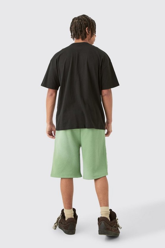 Lockere bestickte Shorts