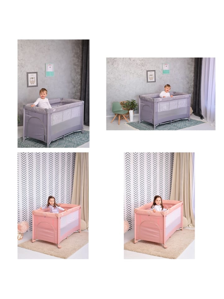 Lorelli Reisebett Torino 2 Ebenen in braun günstig kaufen 60x120 cm