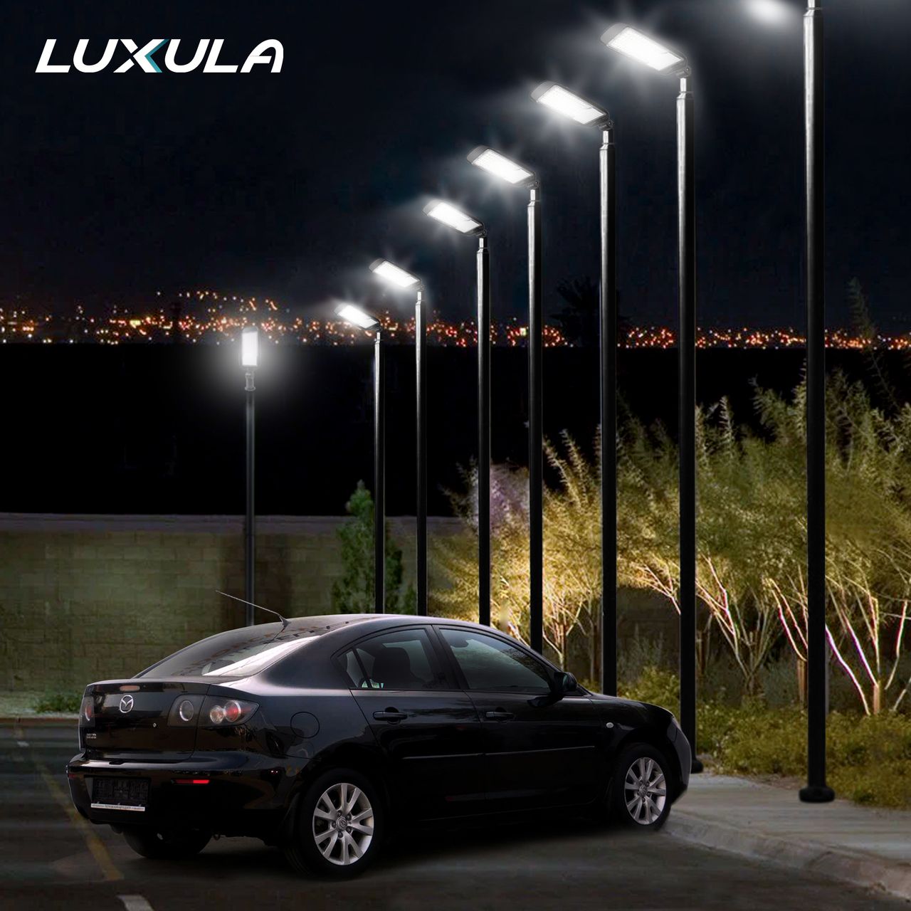 LUXULA LED-Straßenleuchte, 50 Watt