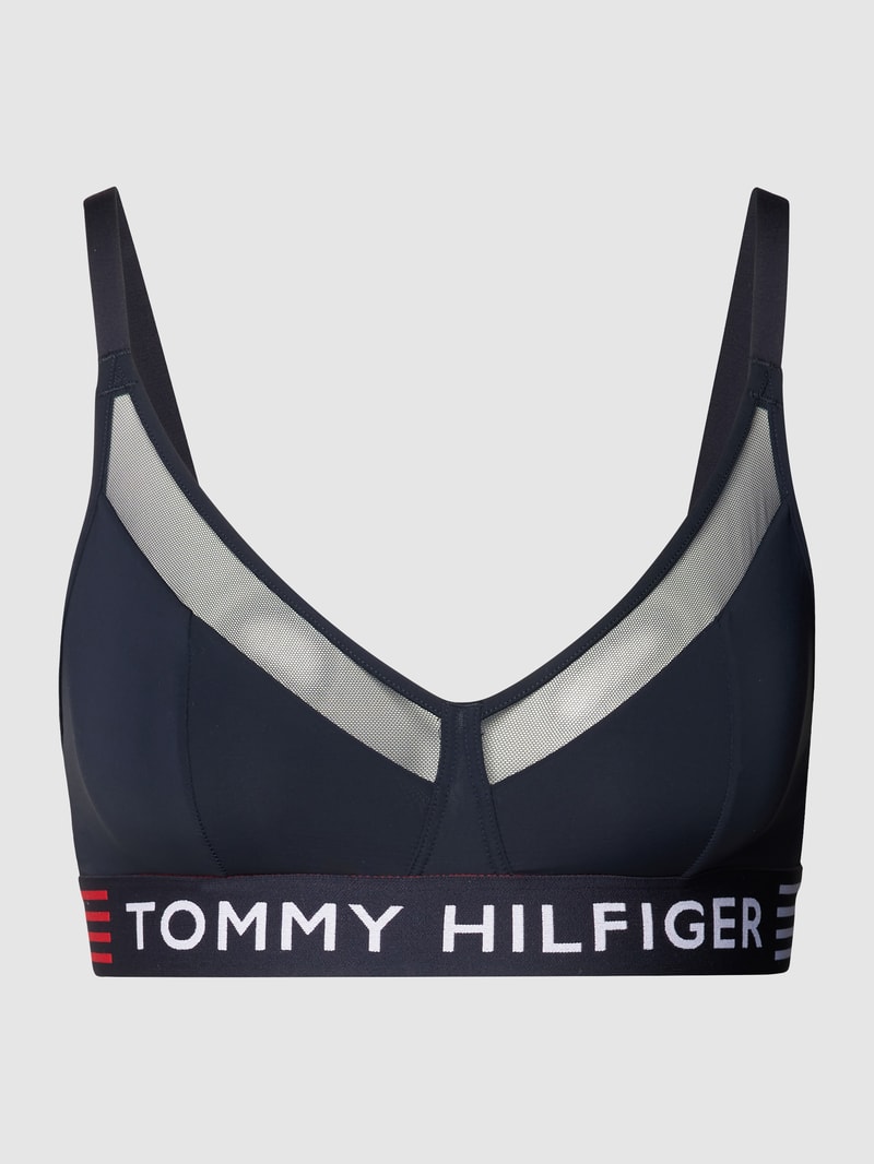 Bustier mit elastischem Bund in marineblau