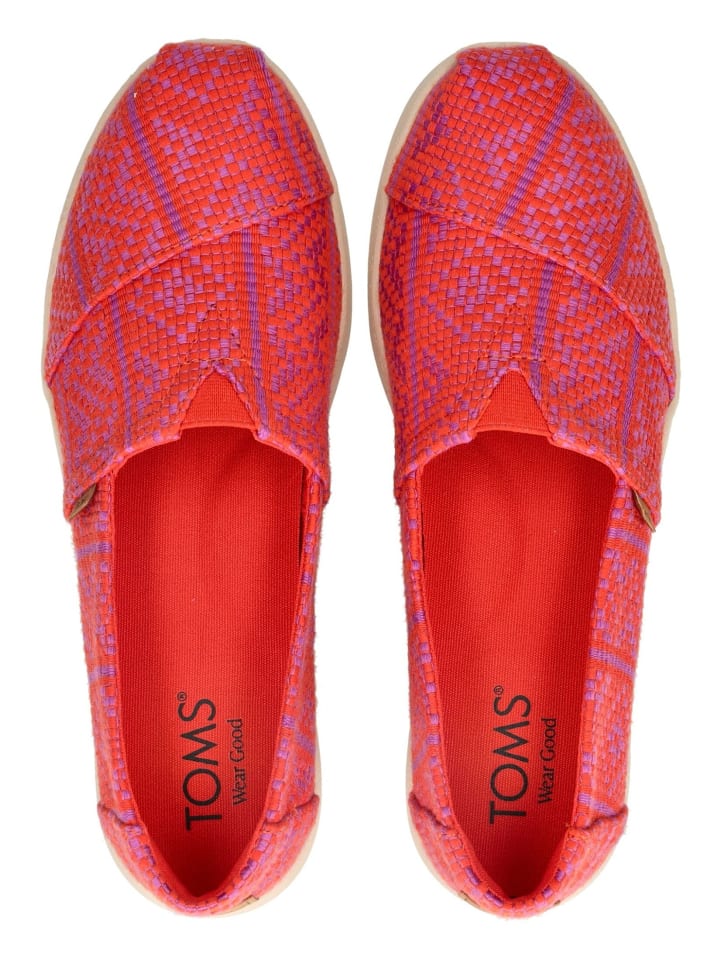 TOMS Slipper in Rot günstig kaufen