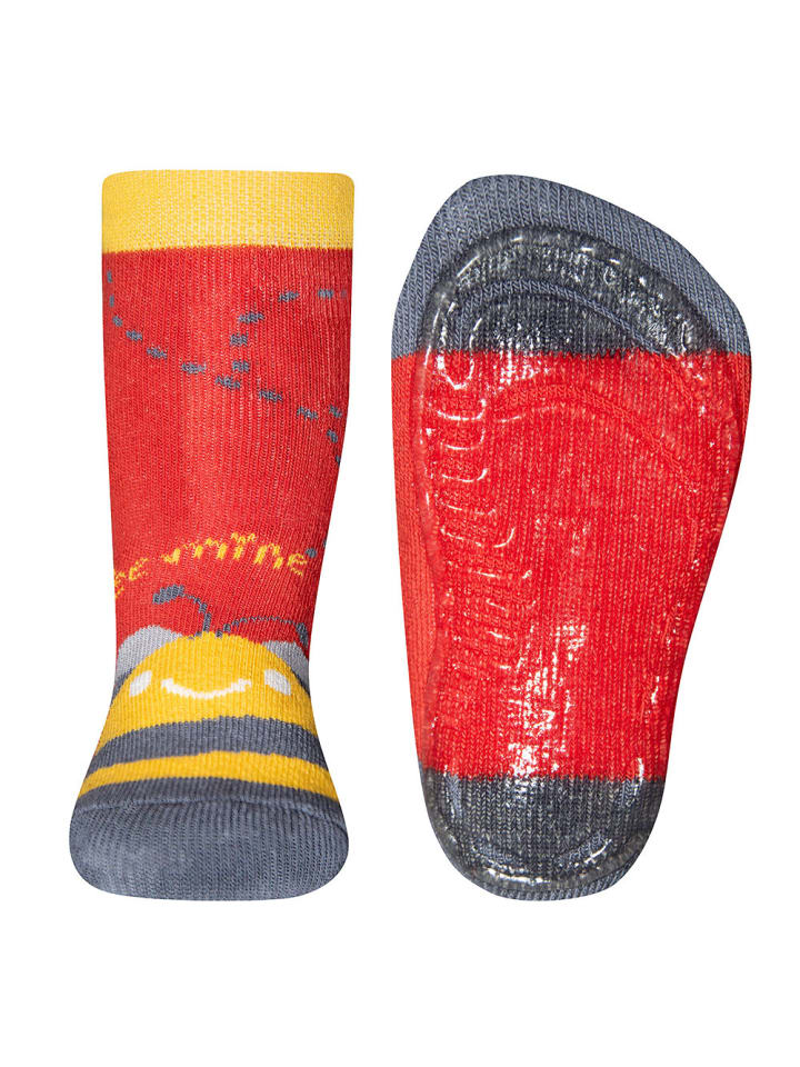 ewers 2er-Set Stoppersocken ABS 2er Pack Käfer in rot-navy günstig kaufen