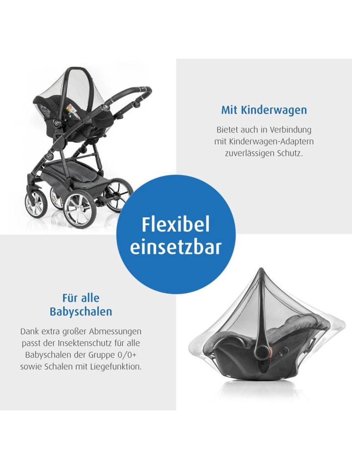 Reer BiteSafe Insektenschutz für Babyschale in Schwarz ab 0 Monate günstig kaufen onesize