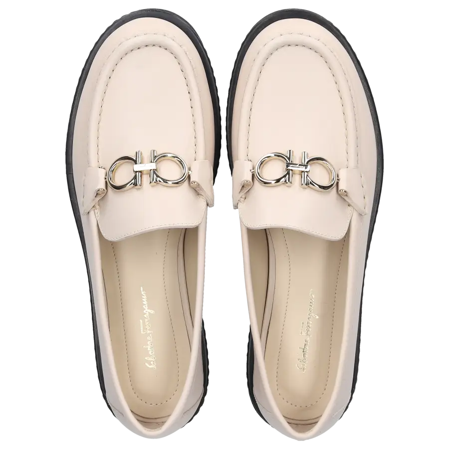 Salvatore Ferragamo - Loafer 1D660 Kalbsleder - weiß