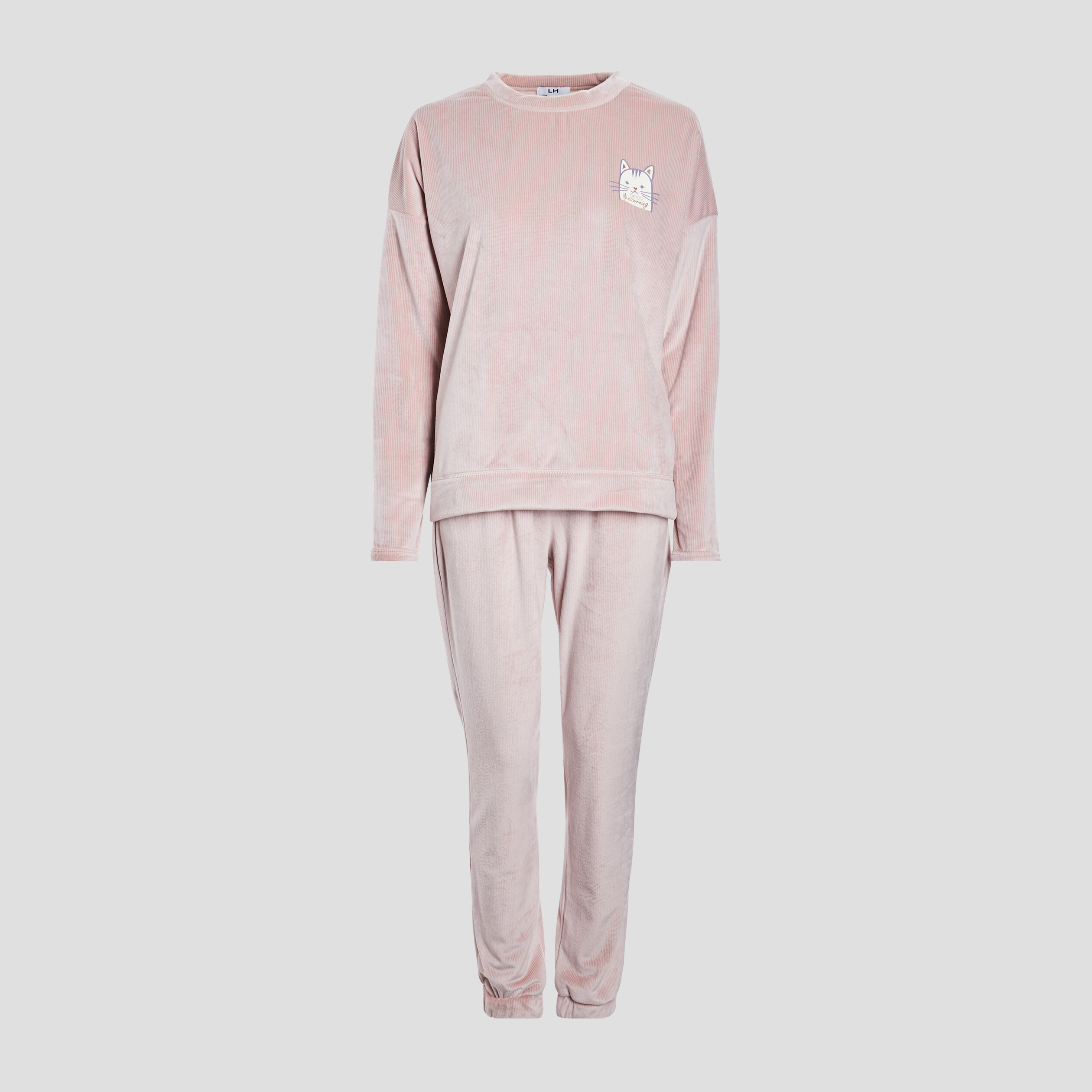 Ensemble pyjama 2 pièces rose femme | La Halle