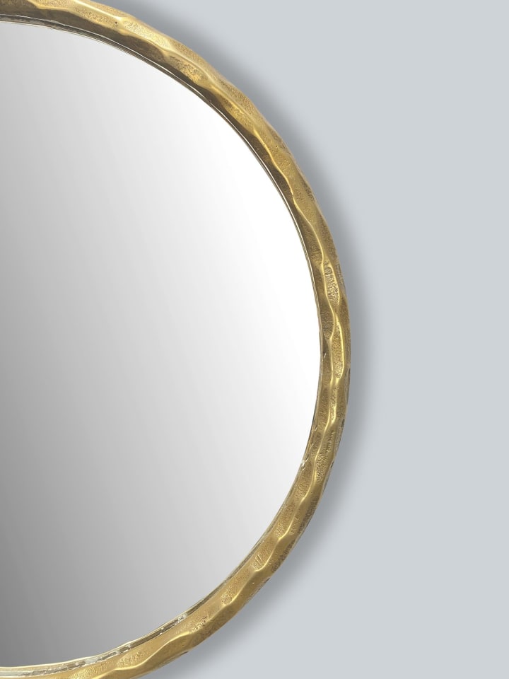 KADIMA DESIGN Wandspiegel 60 cm Metall Design Hängespiegel , Dekospiegel Rund günstig kaufen onesize