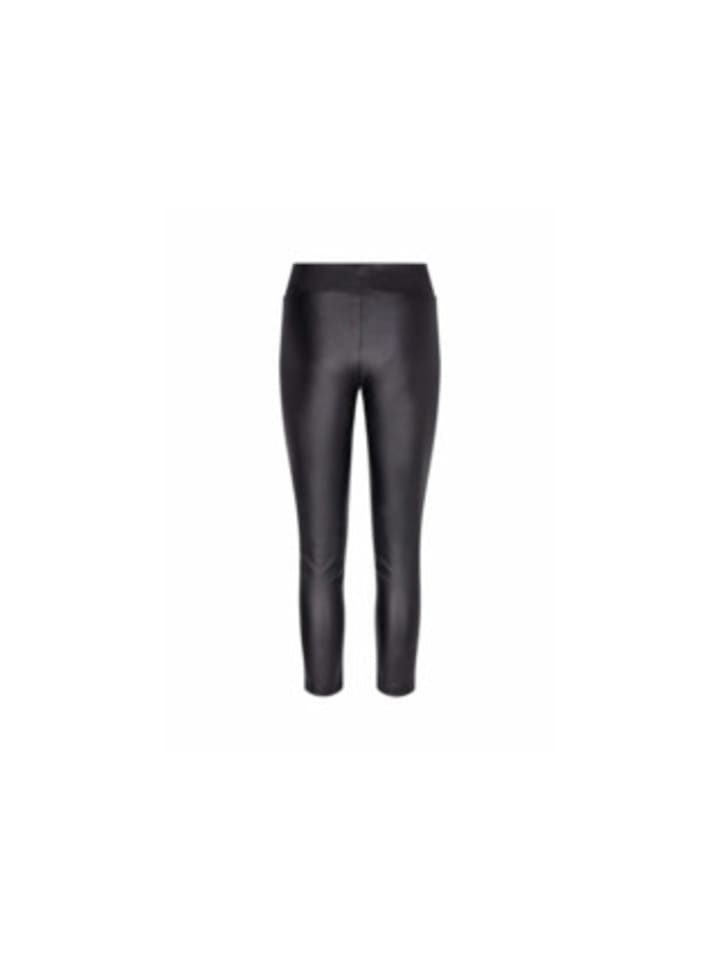 soyaconcept Lederhose für Damen in schwarz in schwarz günstig kaufen 38
