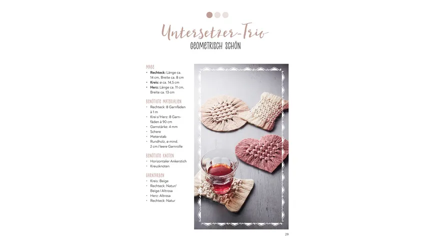 Kreativ-Set Einfach Makramee. Mit Anleitungsbuch und Material
