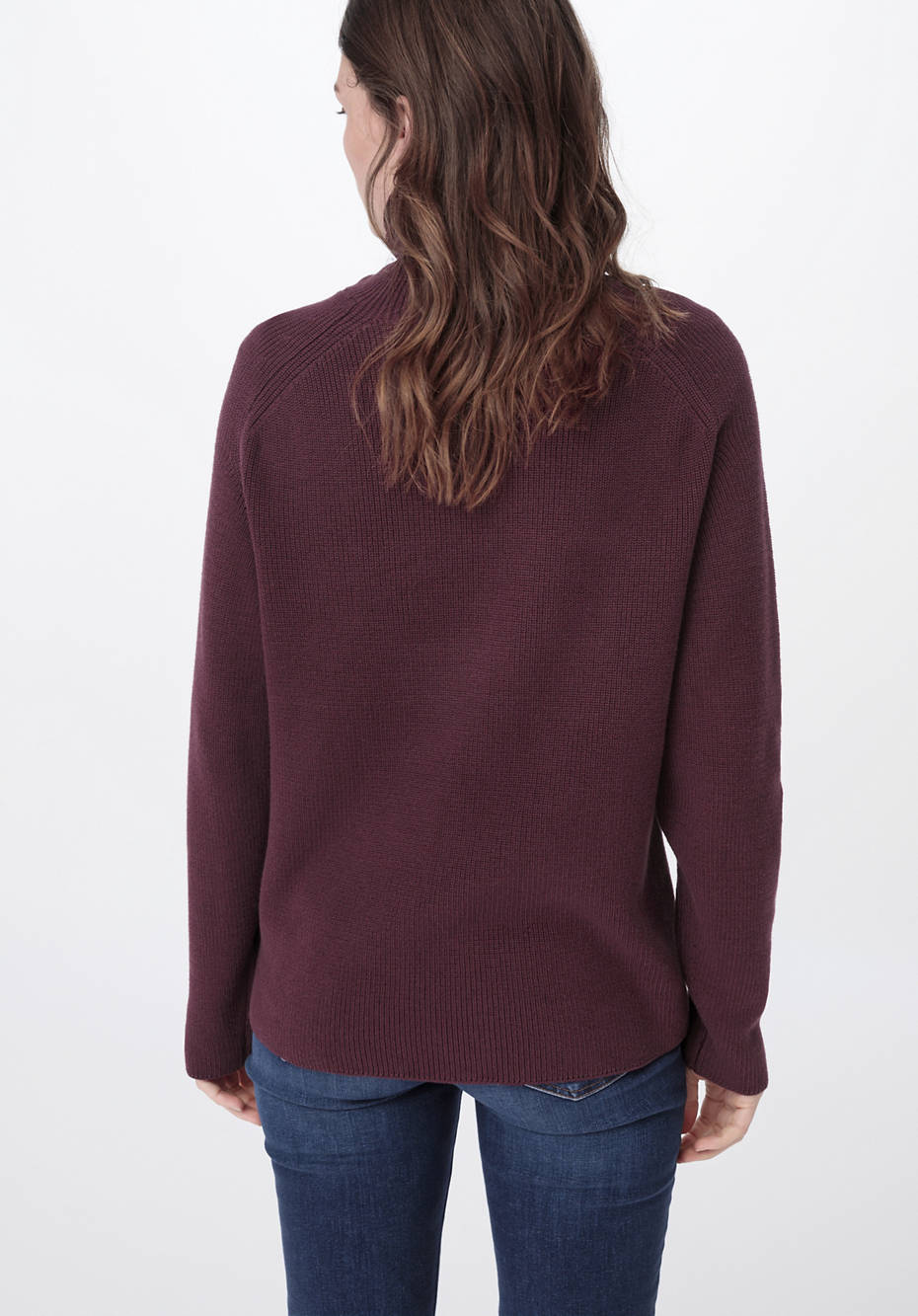 Rollkragenpullover aus reiner Bio-Baumwolle