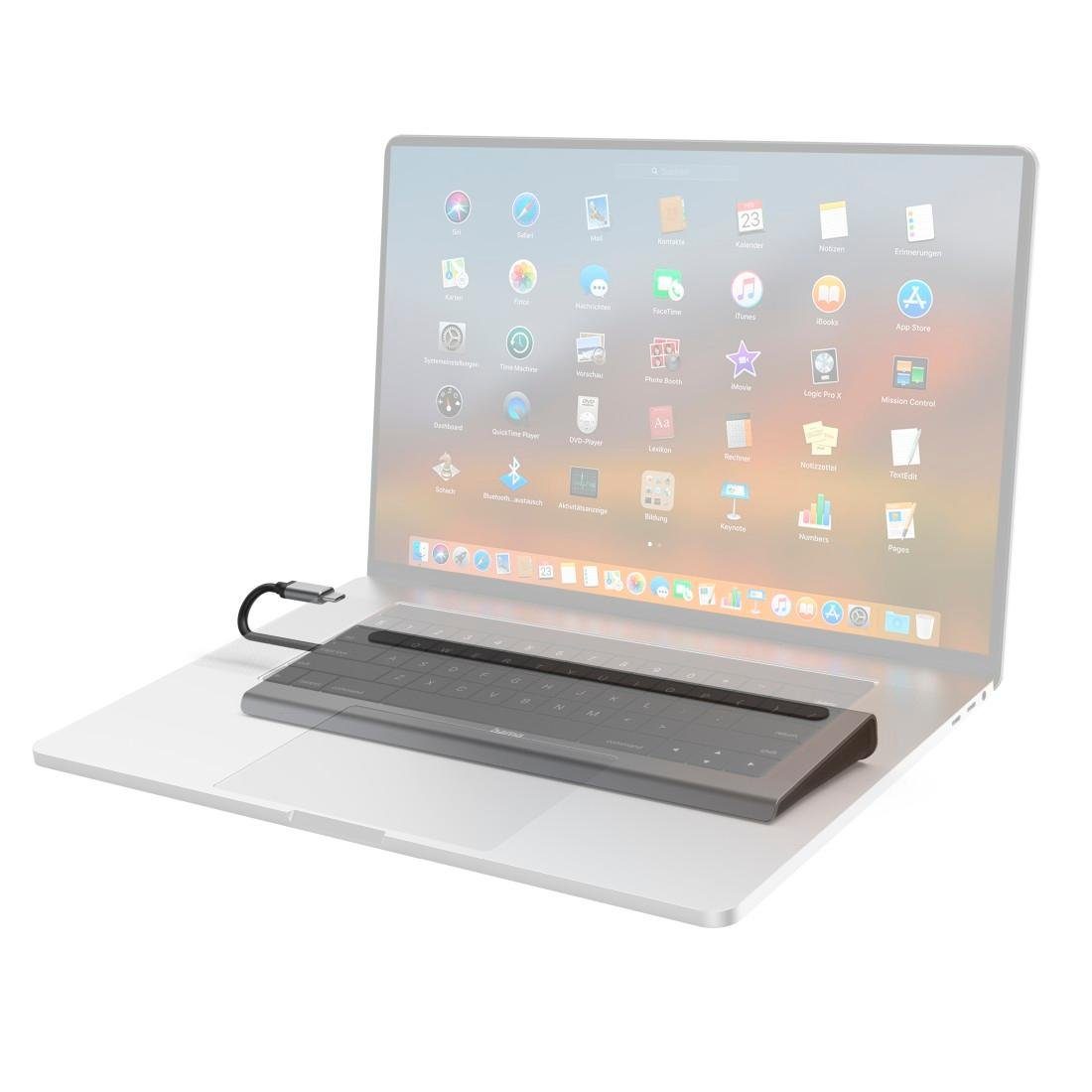 Hama Dockingstation USB C mit 10 Ports für Laptop und PC USB-Adapter USB Typ C zu DisplayPort, HDMI, RJ-45 (Ethernet), USB 2.0, USB 3.1 Gen 1, USB-C, 25 cm