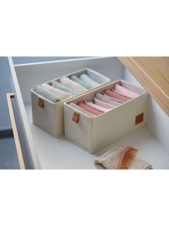 STORE IT 2er-Set: Organizer in Creme - (B)15 x (H)15 x (T)30 cm günstig kaufen onesize