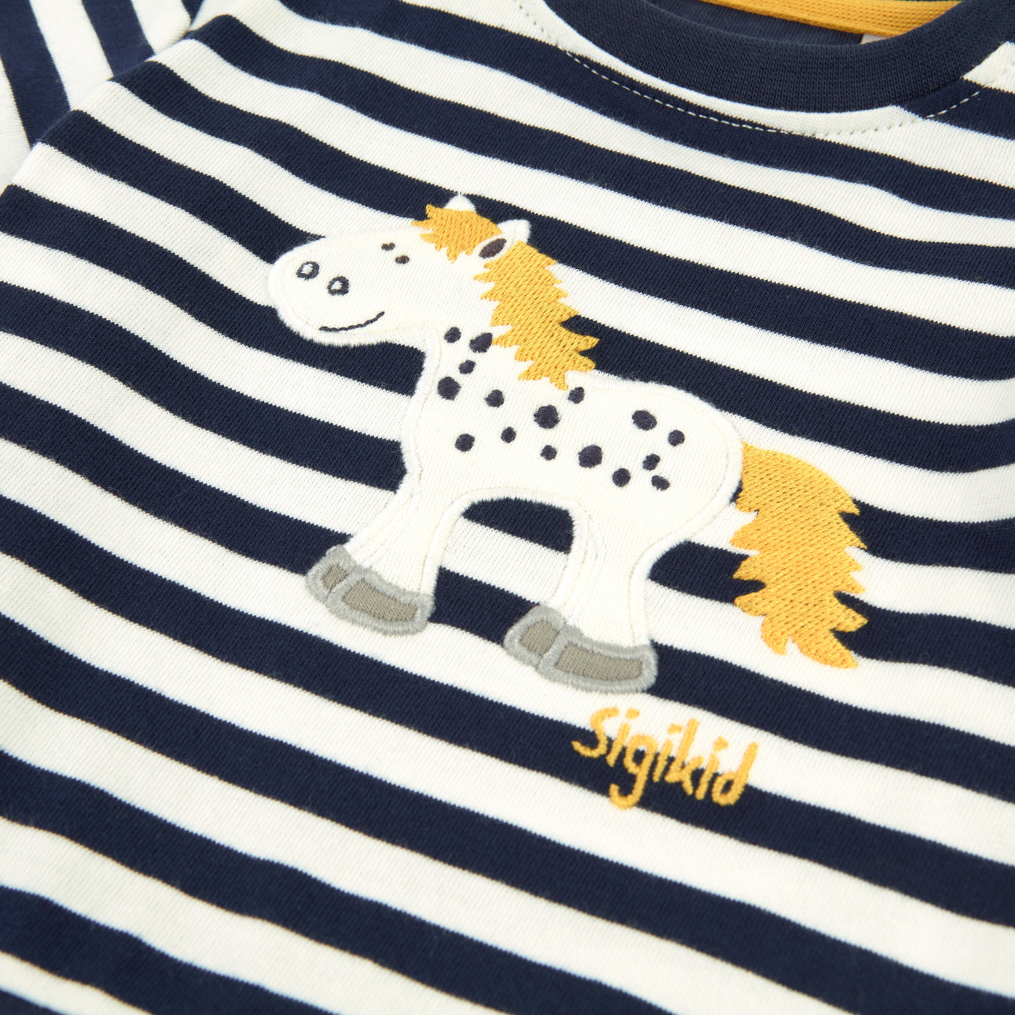 Baby Kleid Pony, blau-weiß geringelt