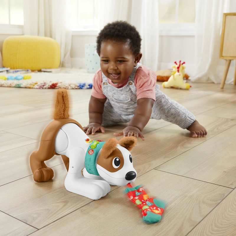 Peluche mon chiot rampe avec moi Fisher-Price