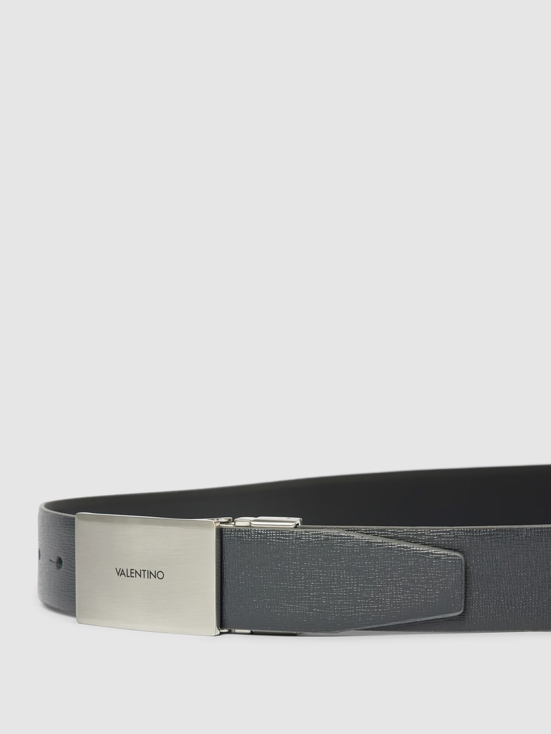 Gürtel mit Label-Prägung Modell 'Cintura Placca' in schwarz
