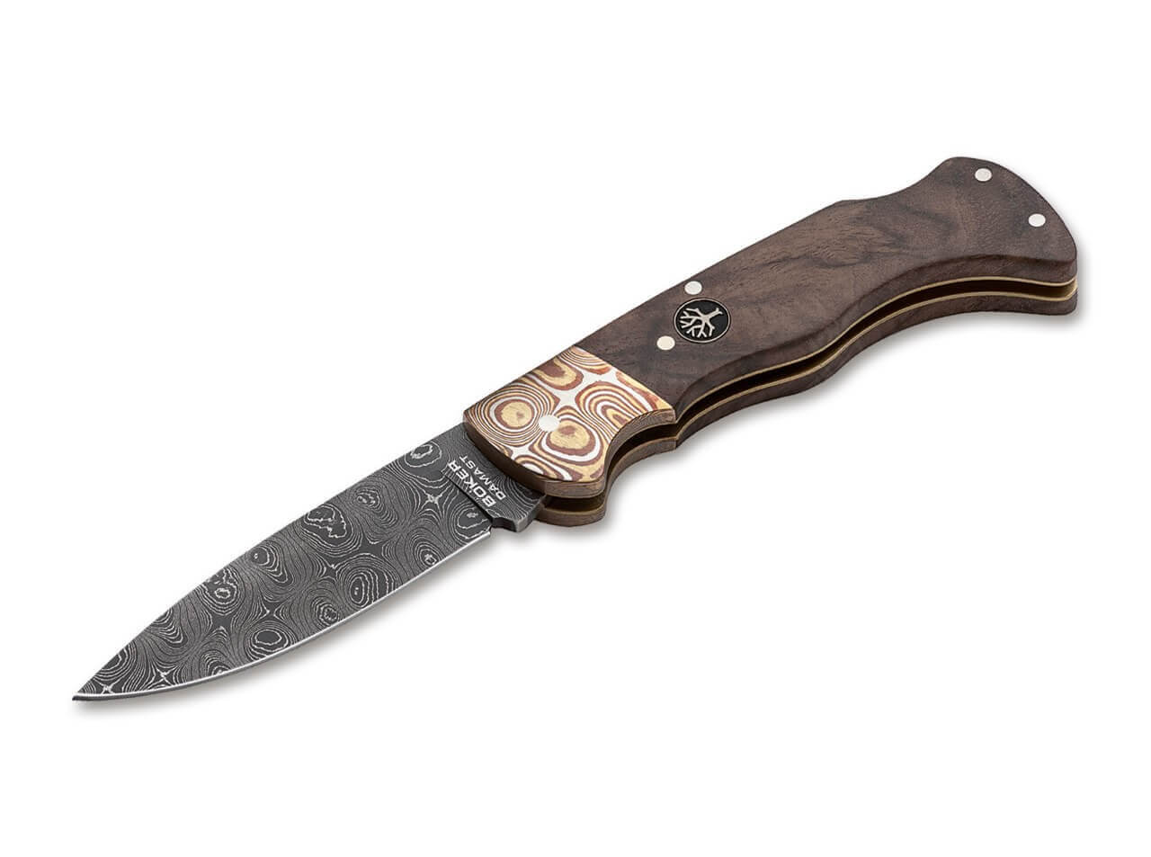 Folding Hunter Mokume Damast
