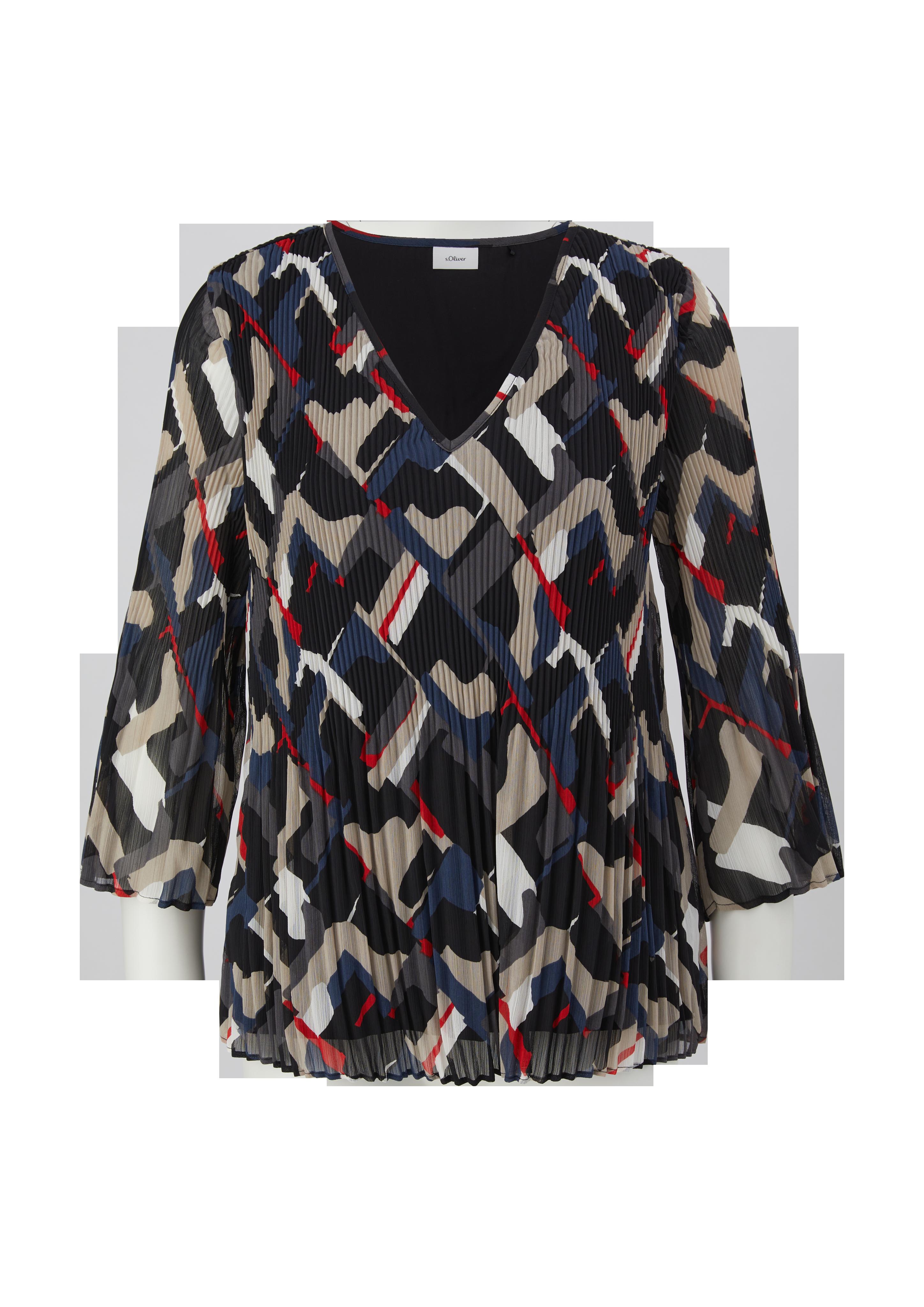 Blusenshirt mit Plissée-Struktur  2126280-99A3