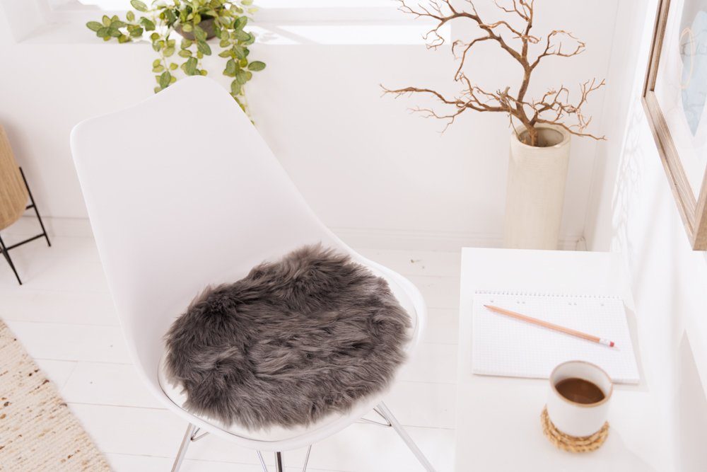 Fellteppich DOLLY 34 cm FARBWAHL, riess-ambiente, rund, Wohnzimmer · Faux-Fur · für Stühle · rund · Landhausstil