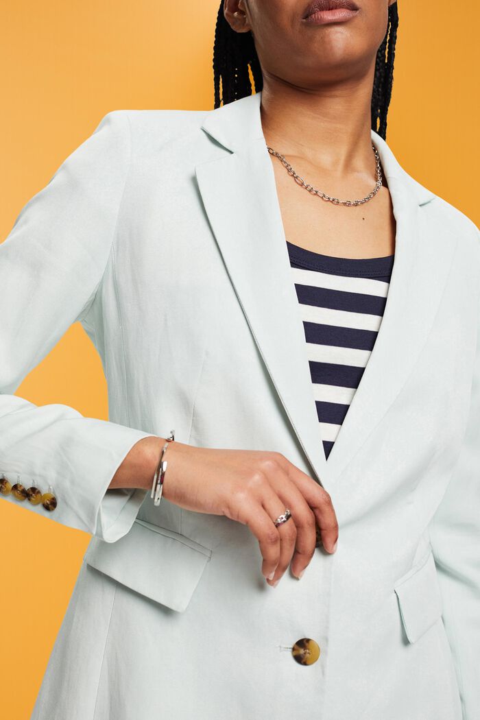 Einreihiger Blazer mit Leinen