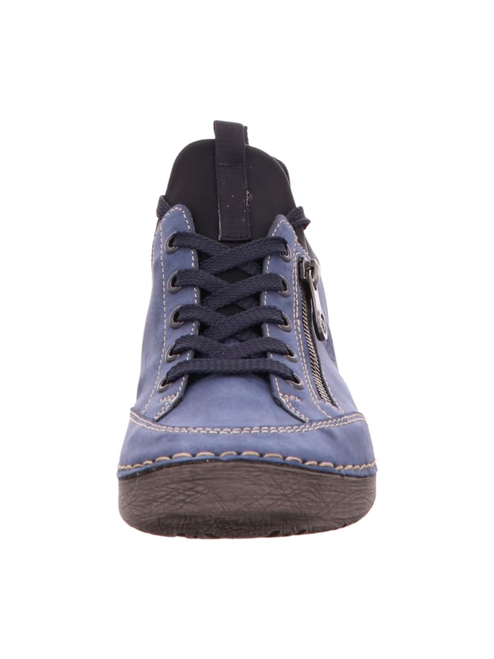 rieker Komfort Schnürschuhe in Blau günstig kaufen