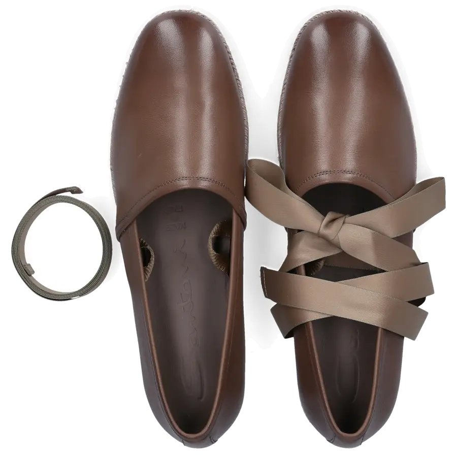 Santoni - Espadrilles 57978 Kalbsleder - grau