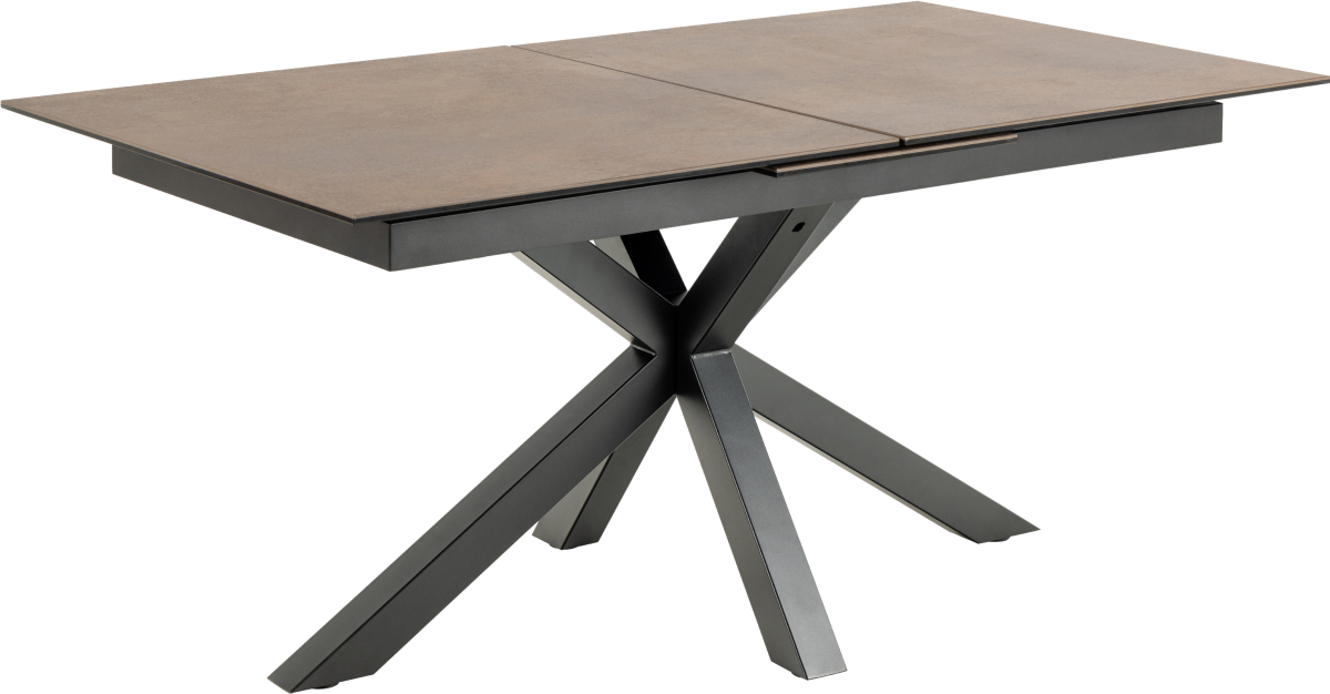 Ausziehtisch Heaven Keramik Braun 168 cm