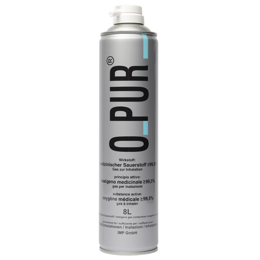 O PUR Sauerstoff Dose f.Maske Spray  8 L  Spray