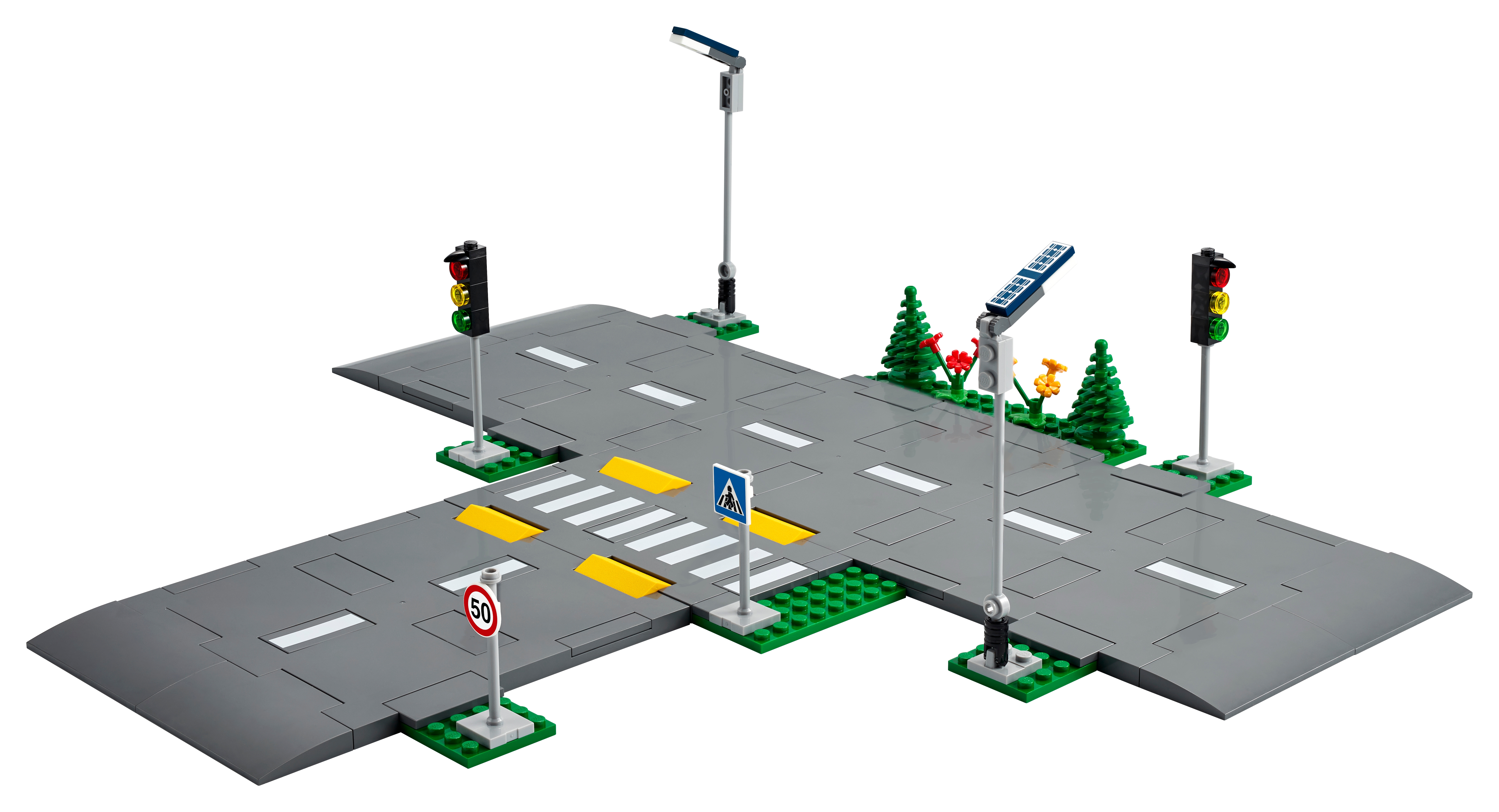 Straßenkreuzung mit Ampeln 60304