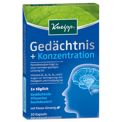 KNEIPP Gedächtnis Konzentration Kapseln  30 St  Kapseln