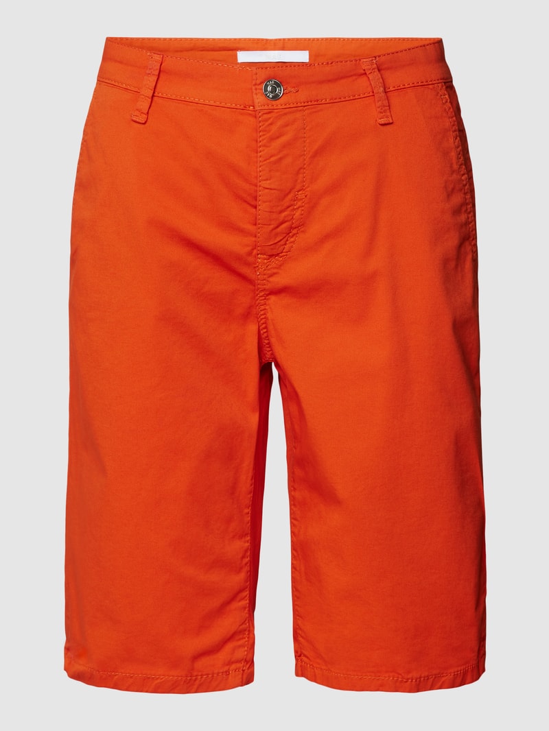 Chino-Shorts mit Allover-Print in orange