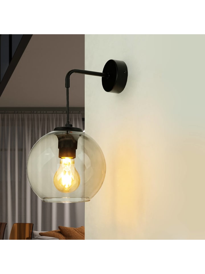 Licht-Erlebnisse Wandlampe in Schwarz Rauchgrau günstig kaufen onesize