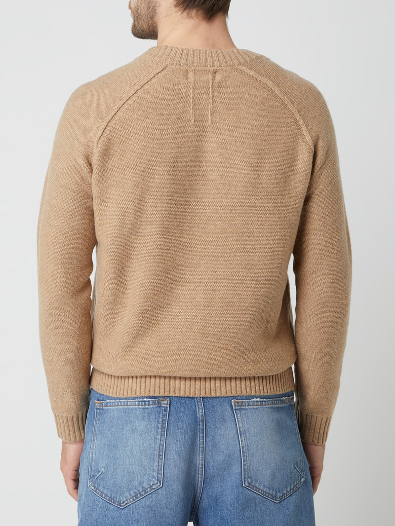 Pullover aus Wollmischung in taupe