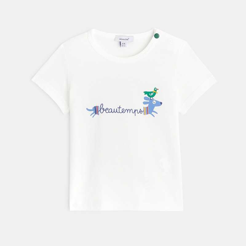 T-shirt bébé garçon manches courtes imprimés Absorba