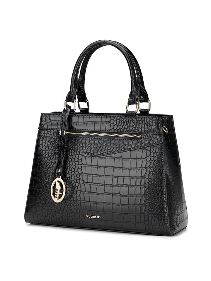 Puccini Henkeltasche in Schwarz - (B)34 x (H)25 x (T)10 cm günstig kaufen onesize