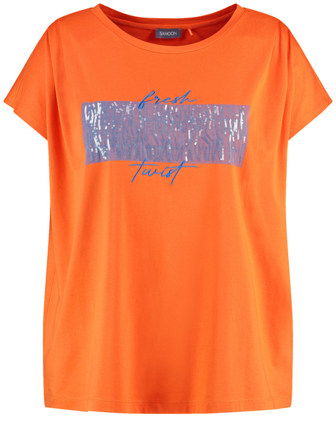 T-Shirt mit Pailletten-Detail