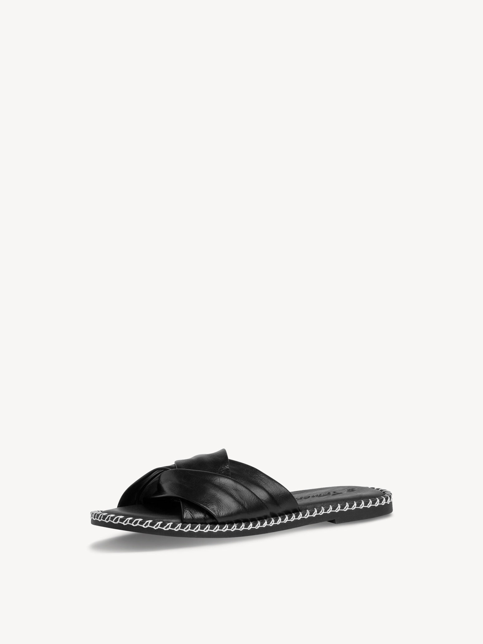 Mule en cuir - noir
