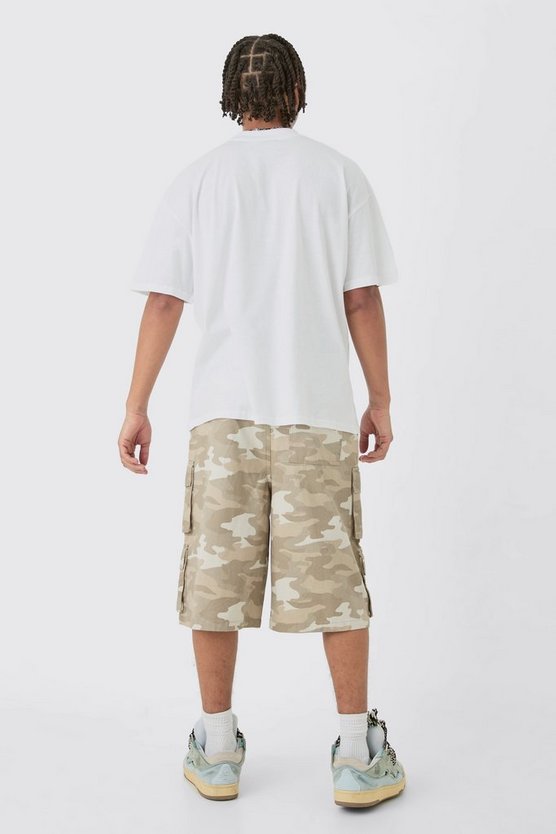 Oversize T-Shirt mit Totenkopf-Print