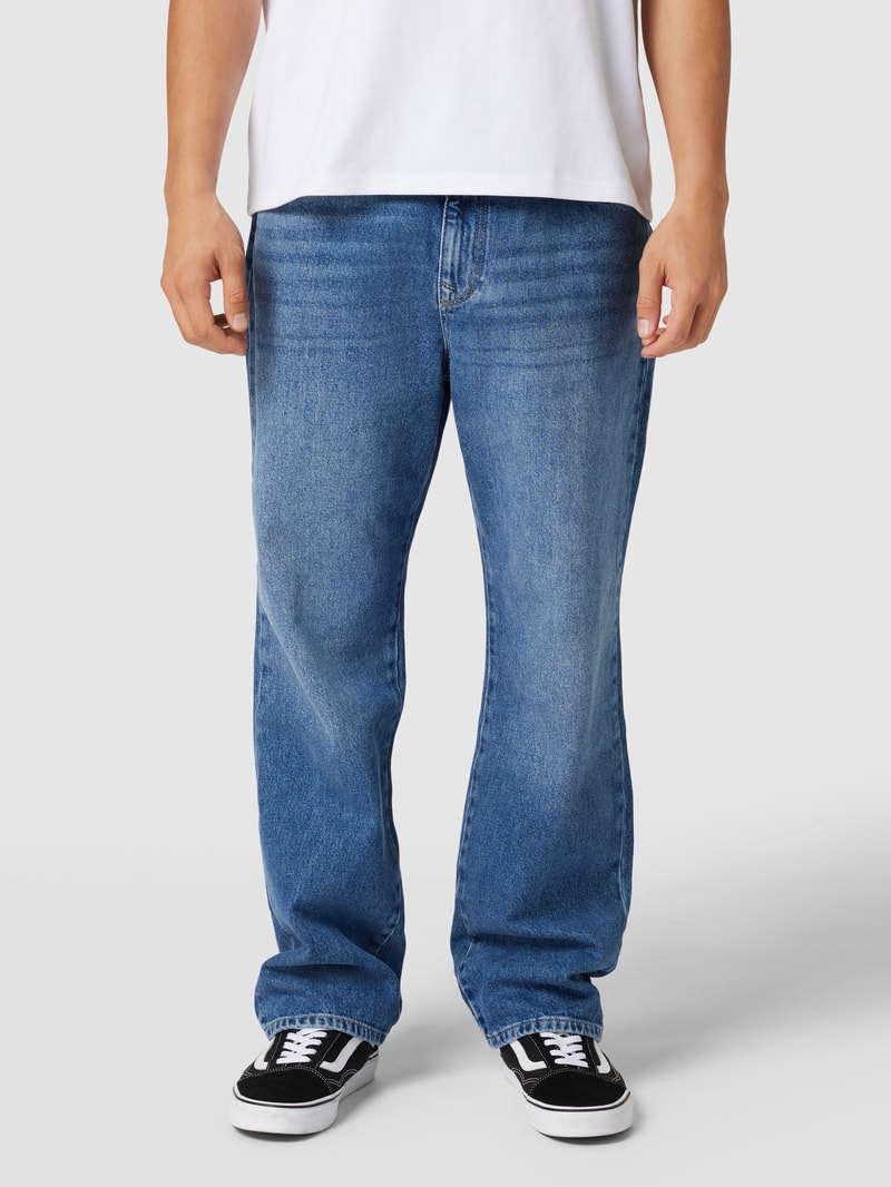 Baggy Fit Jeans mit Brand-Detail in blau